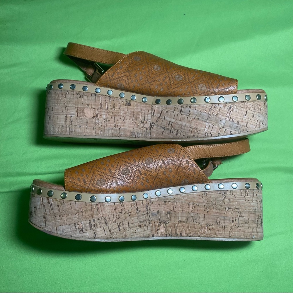 Free People platform cork shoe size 37